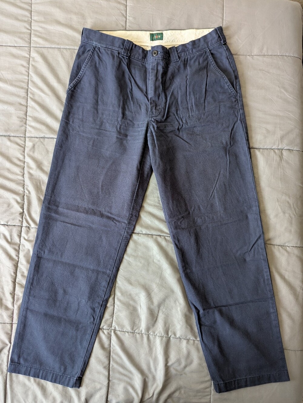 J. Crew Classic Trouser in Canvas Navy Men's